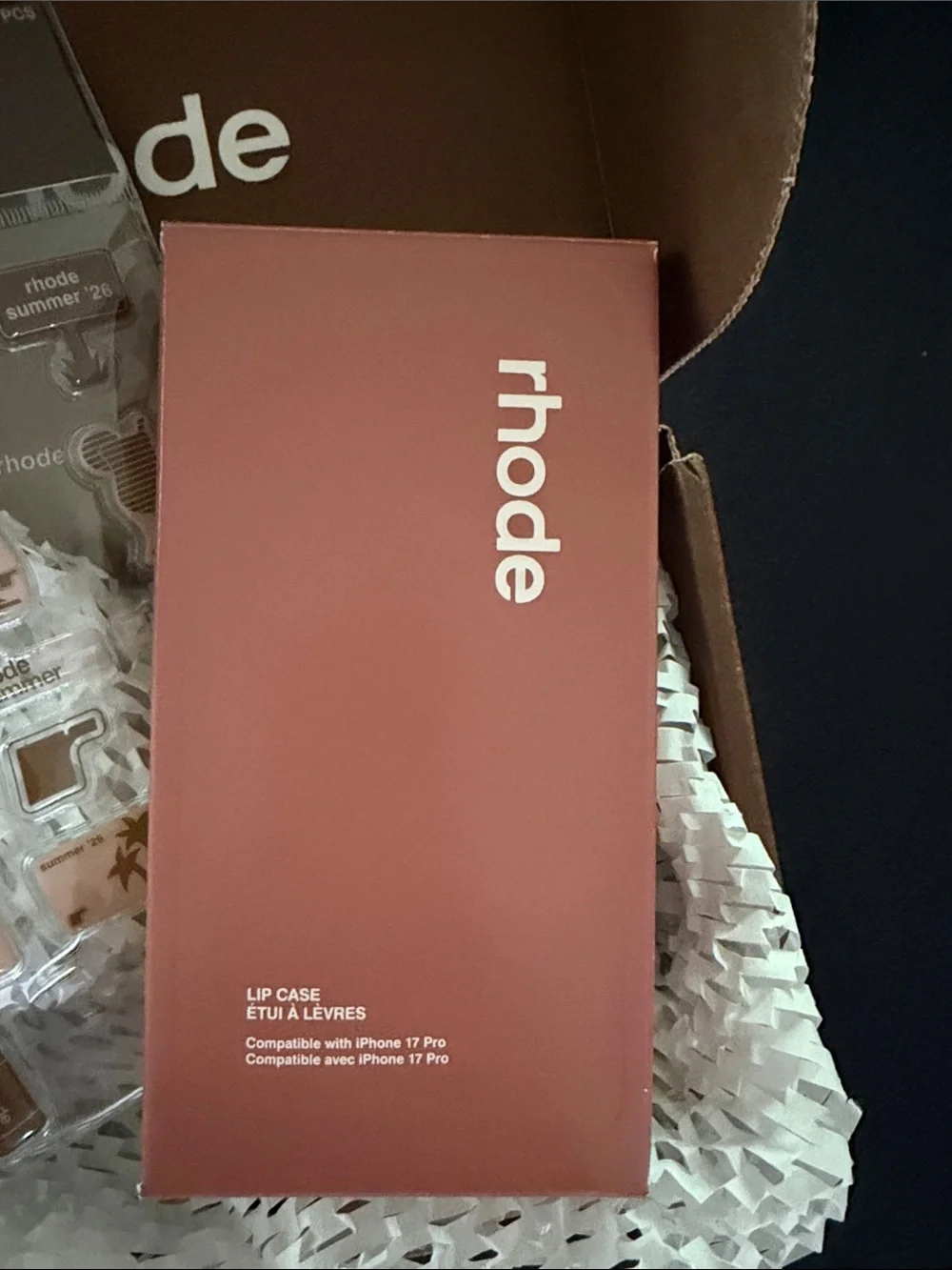 RHODE Lip Phone Case Set Limited Edition Color Colada- 17 PRO